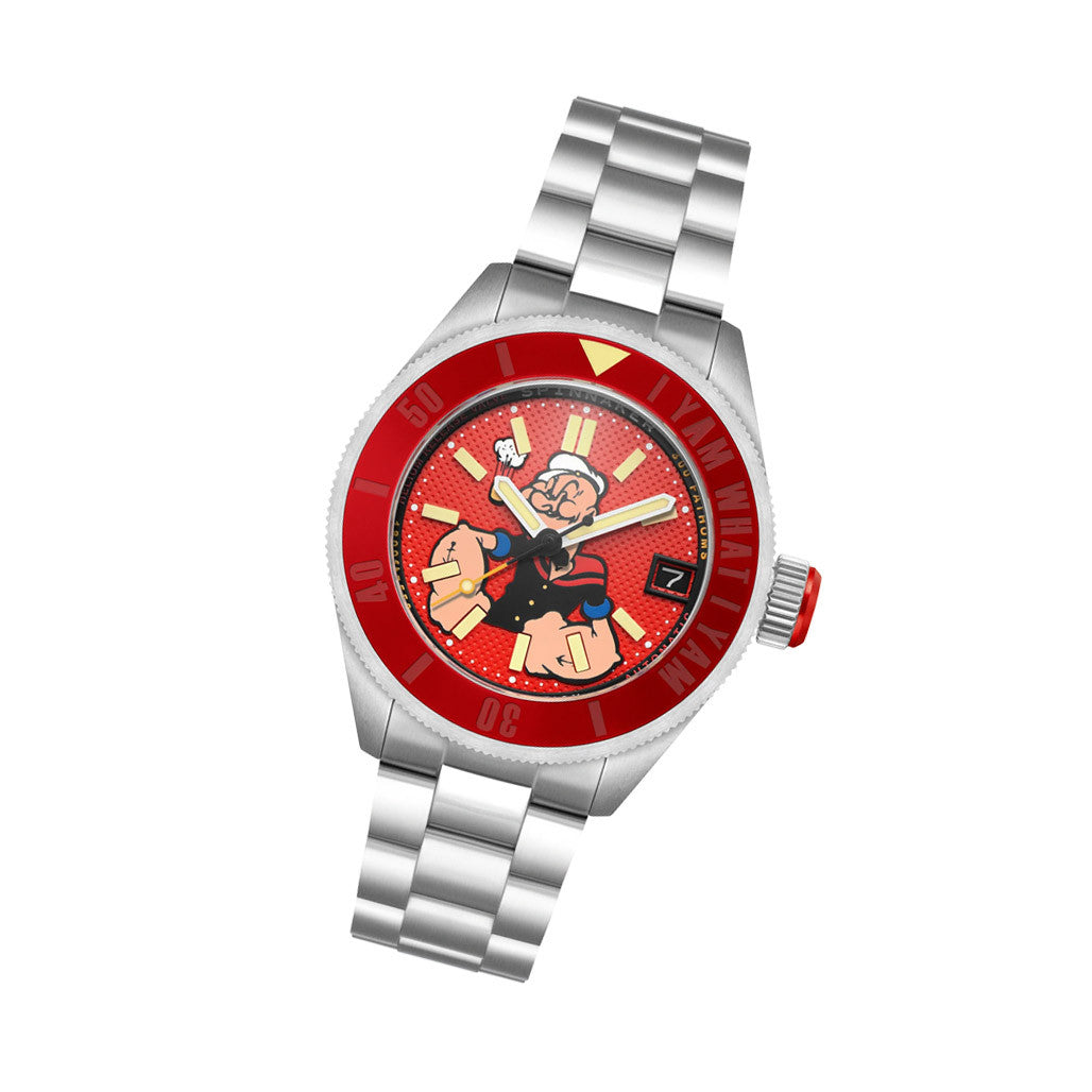 Spinnaker x Popeye Piccard Forearm Fury in Blistering Red #SP-5173