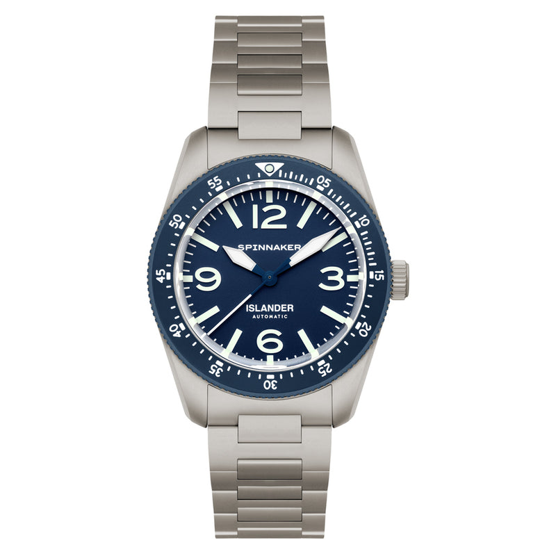 Spinnaker x Islander Croft 39mm Tactical Watch in Glacier Blue #SP-5192-LIW22