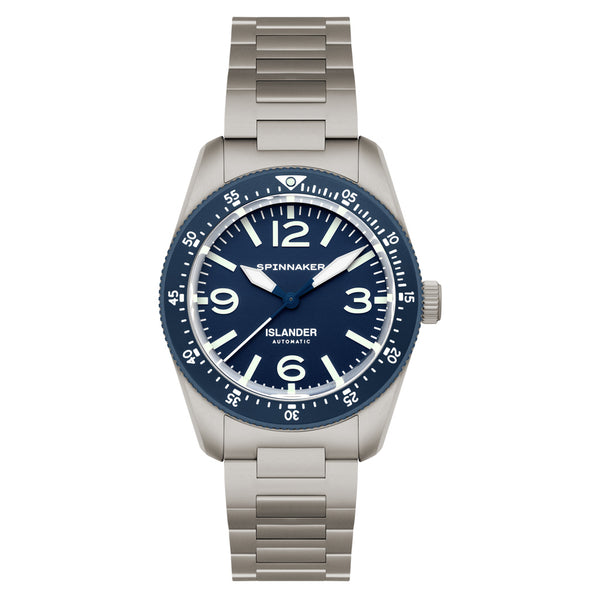 Spinnaker x Islander Croft 39mm Tactical Watch in Glacier Blue #SP-5192-LIW22