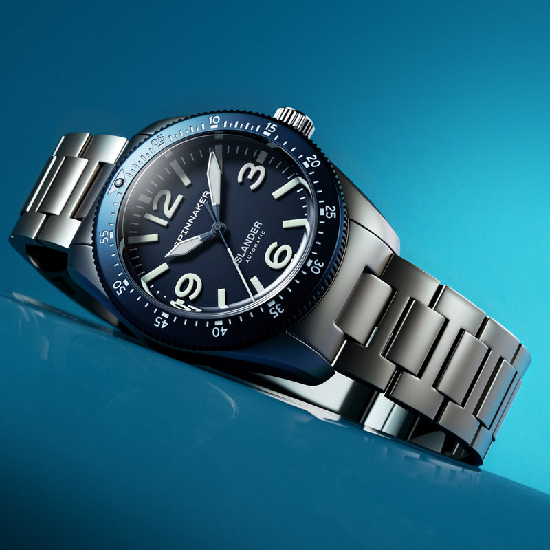 Spinnaker x Islander Croft 39mm Tactical Watch in Glacier Blue #SP-5192-LIW22