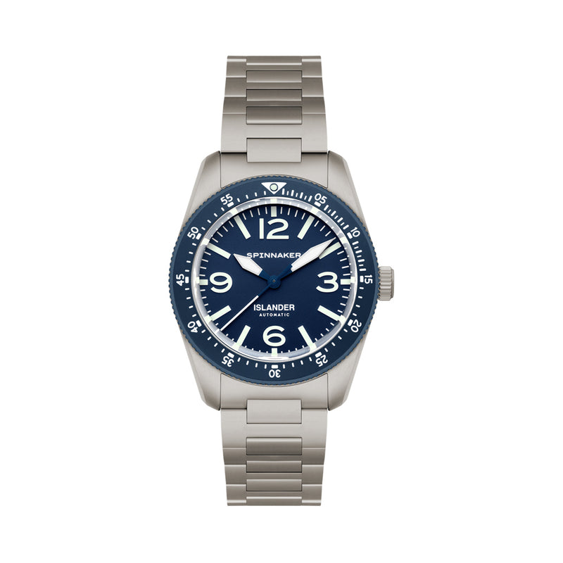 Spinnaker x Islander Croft 39mm Tactical Watch in Glacier Blue #SP-5192-LIW22