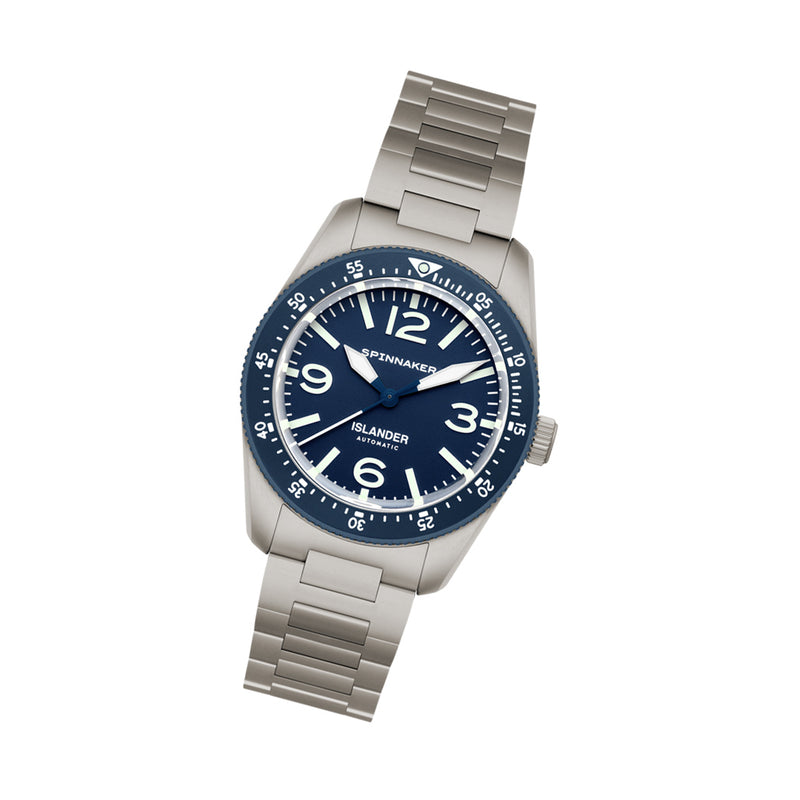 Spinnaker x Islander Croft 39mm Tactical Watch in Glacier Blue #SP-5192-LIW22