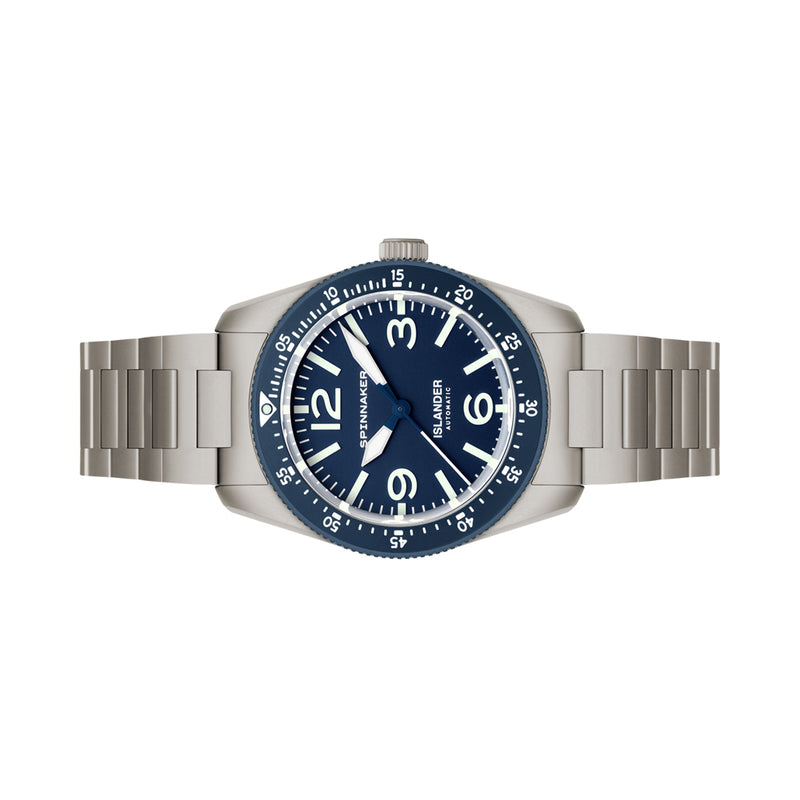 Spinnaker x Islander Croft 39mm Tactical Watch in Glacier Blue #SP-5192-LIW22