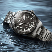 Spinnaker x Islander Croft 39mm Tactical Watch in Ashen Alloy #SP-5192-LIW33