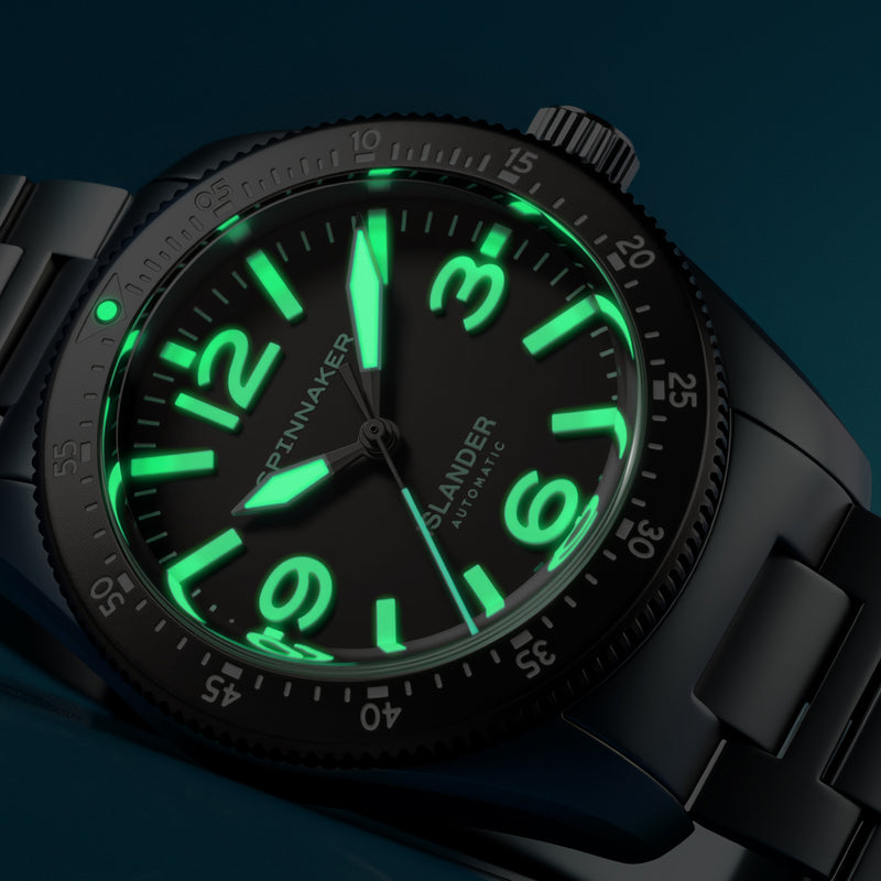 Spinnaker x Islander Croft 39mm Tactical Watch in Ashen Alloy #SP-5192-LIW33