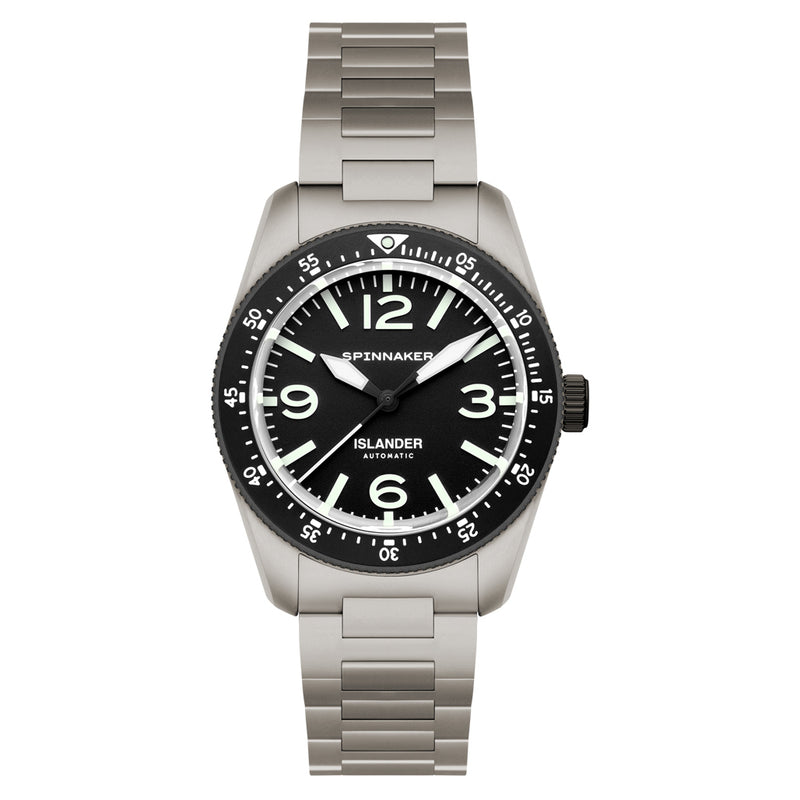 Spinnaker x Islander Croft 39mm Tactical Watch in Ink Tone #SP-5192-LIW11