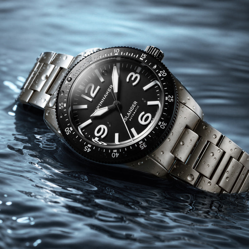 Spinnaker x Islander Croft 39mm Tactical Watch in Ink Tone #SP-5192-LIW11