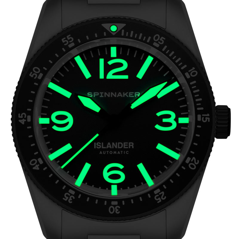 Spinnaker x Islander Croft 39mm Tactical Watch in Ink Tone #SP-5192-LIW11
