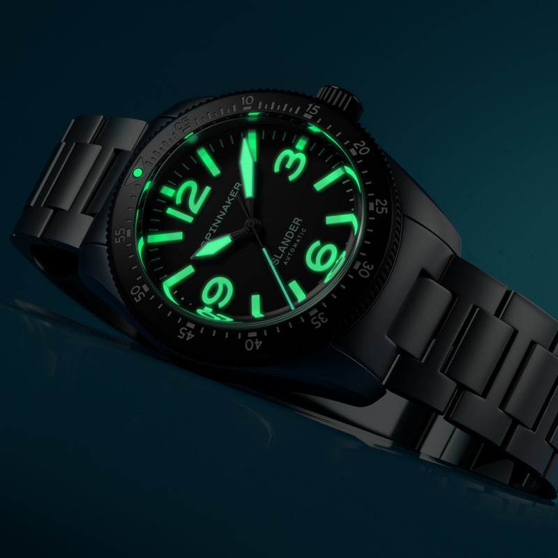 Spinnaker x Islander Croft 39mm Tactical Watch in Ink Tone #SP-5192-LIW11