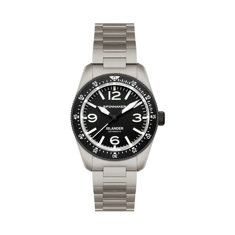 Spinnaker x Islander Croft 39mm Tactical Watch in Ink Tone #SP-5192-LIW11
