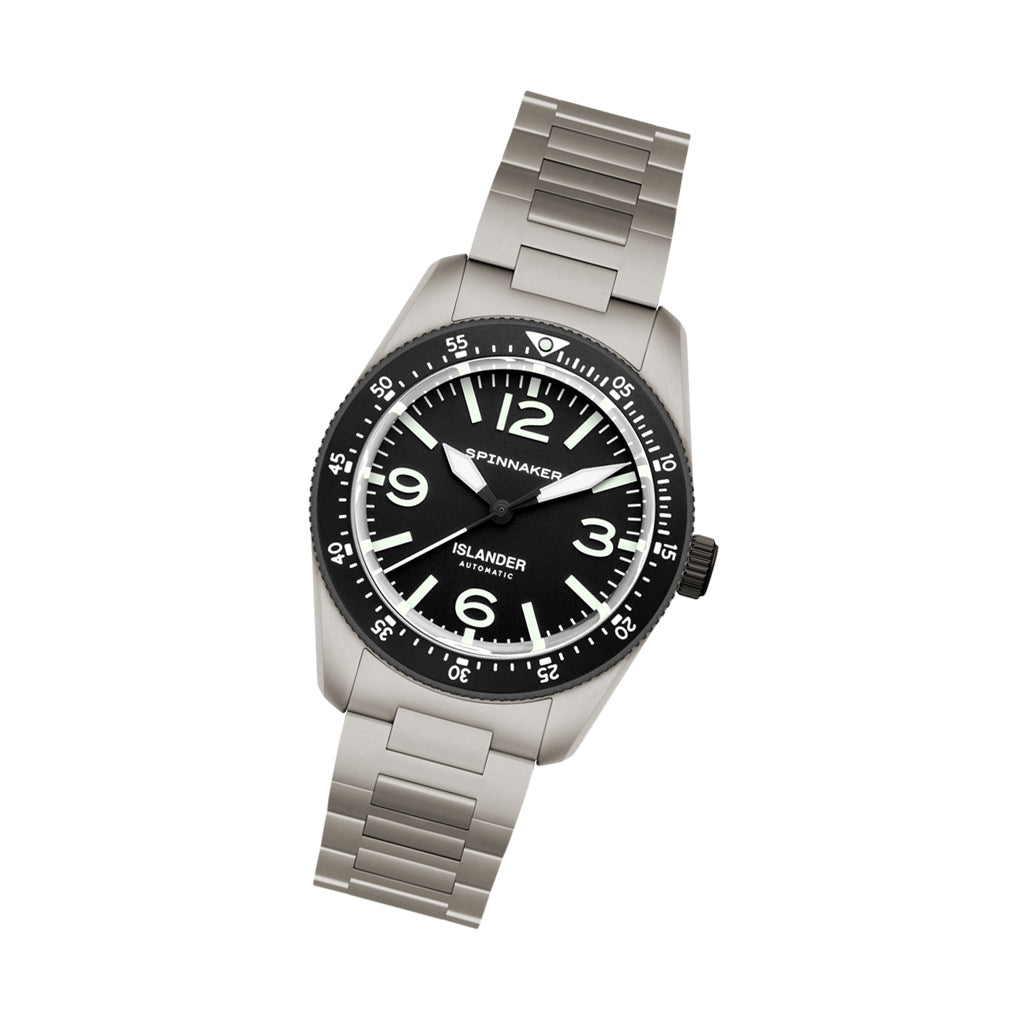 Spinnaker x Islander Croft 39mm Tactical Watch in Ink Tone #SP