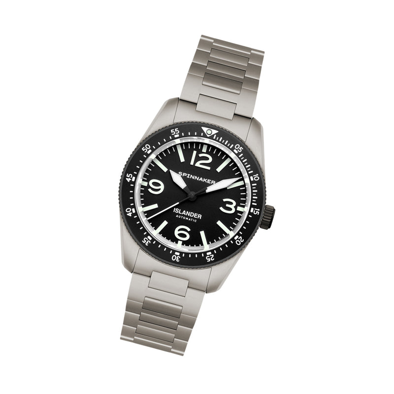Spinnaker x Islander Croft 39mm Tactical Watch in Ink Tone #SP-5192-LIW11
