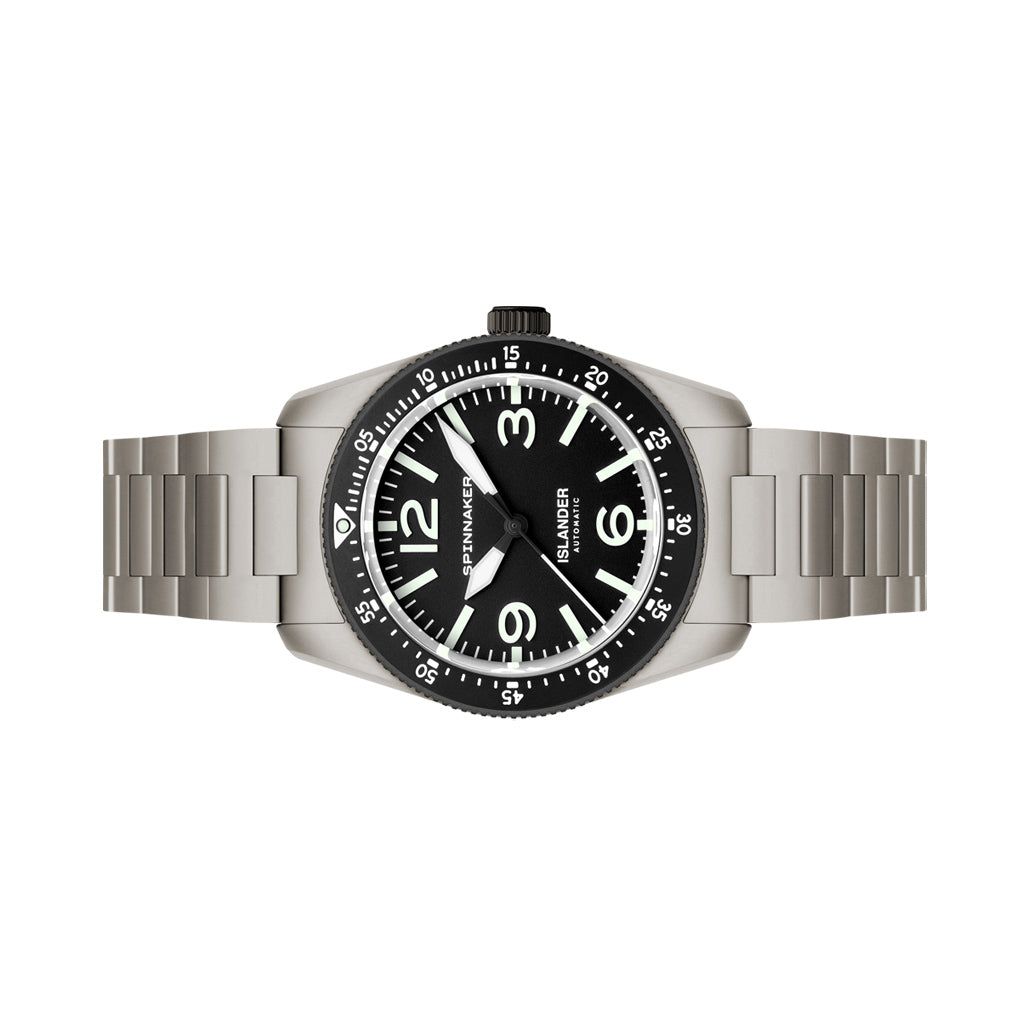 Spinnaker x Islander Croft 39mm Tactical Watch in Ink Tone #SP