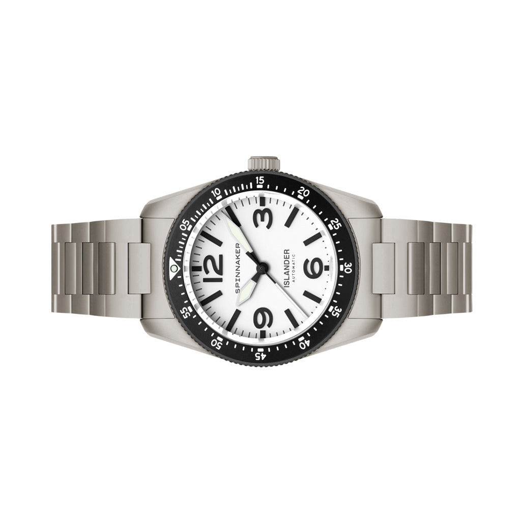 Spinnaker x Islander Croft 39mm Tactical Watch with Dawn White #SP