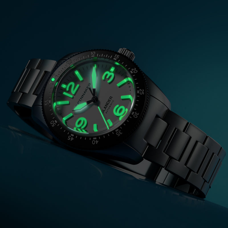 Spinnaker x Islander Croft 39mm Tactical Watch with Dawn White #SP-5192-LIW44