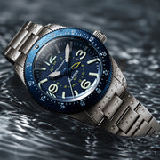 Spinnaker x Islander Croft 39mm Tactical GMT Watch in Skyline Blue #SP-5193-LIW22