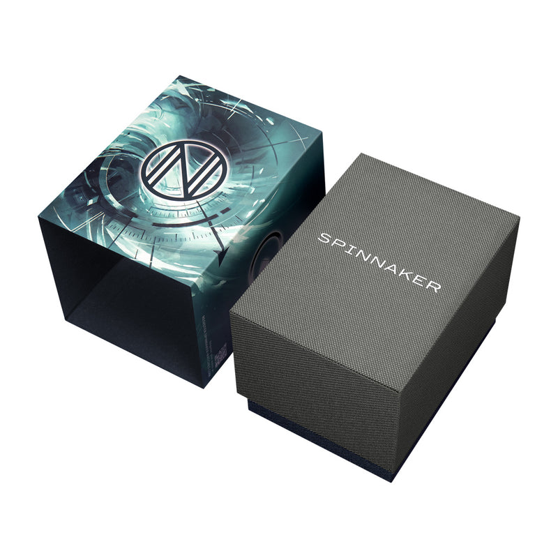 Spinnaker x Islander Croft 39mm Tactical GMT Watch in Cinder Design #SP-5193-LIW11