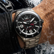 Spinnaker x Islander Croft 39mm Tactical GMT Watch in Cinder Design #SP-5193-LIW11