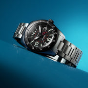 Spinnaker x Islander Croft 39mm Tactical GMT Watch in Cinder Design #SP-5193-LIW11