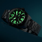 Spinnaker x Islander Croft 39mm Tactical GMT Watch in Cinder Design #SP-5193-LIW11