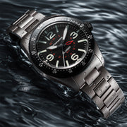Spinnaker x Islander Croft 39mm Tactical GMT Watch in Cinder Design #SP-5193-LIW11