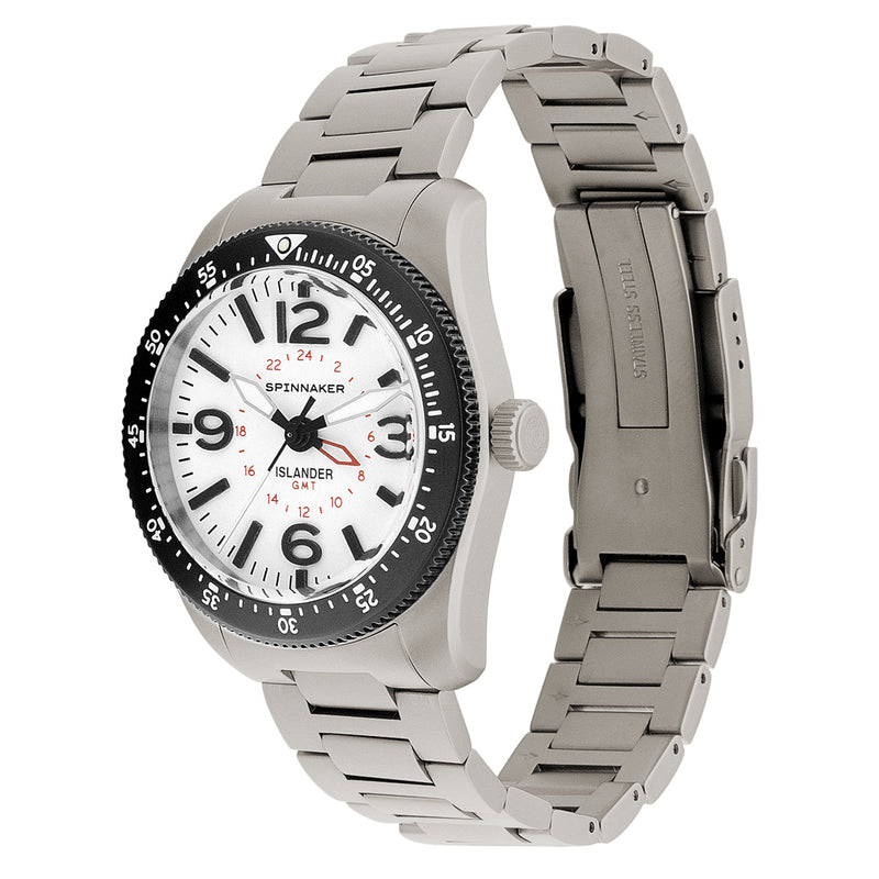 Spinnaker x Islander Croft 39mm Tactical GMT Watch in Pure Essence #SP-5193-LIW44