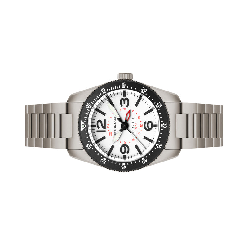Spinnaker x Islander Croft 39mm Tactical GMT Watch in Pure Essence #SP-5193-LIW44