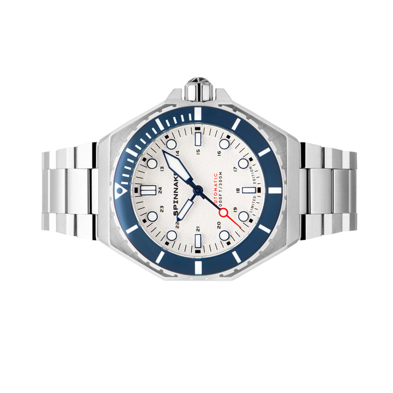 Spinnaker x Islander Dumas Limited Edition Watch with Sand White Dial #SP-5081-LIW11 side