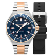 Spinnaker x Islander Dumas Limited Edition Two-Tone Watch with Deep Blue Dial #SP-5081-LIW22 combo