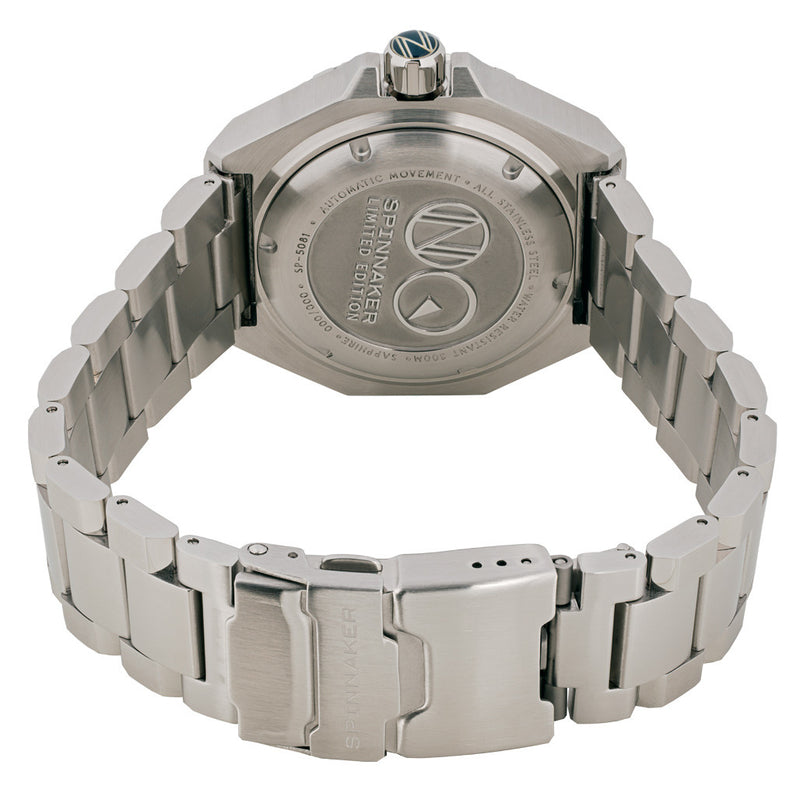 Spinnaker x Islander Dumas Limited Edition Watch with Light Blue Dial #SP-5081-LIW33 back