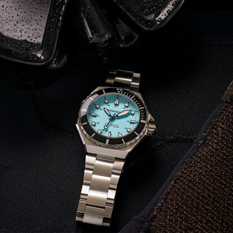 Spinnaker x Islander Dumas Limited Edition Watch with Light Blue Dial #SP-5081-LIW33 lifestyle