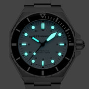 Spinnaker x Islander Dumas Limited Edition Watch with Light Blue Dial #SP-5081-LIW33 lume