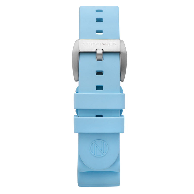 Spinnaker x Islander Dumas Limited Edition Watch with Light Blue Dial #SP-5081-LIW33 strap