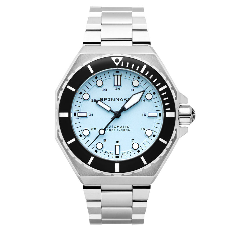 Spinnaker x Islander Dumas Limited Edition Watch with Light Blue Dial #SP-5081-LIW33 zoom