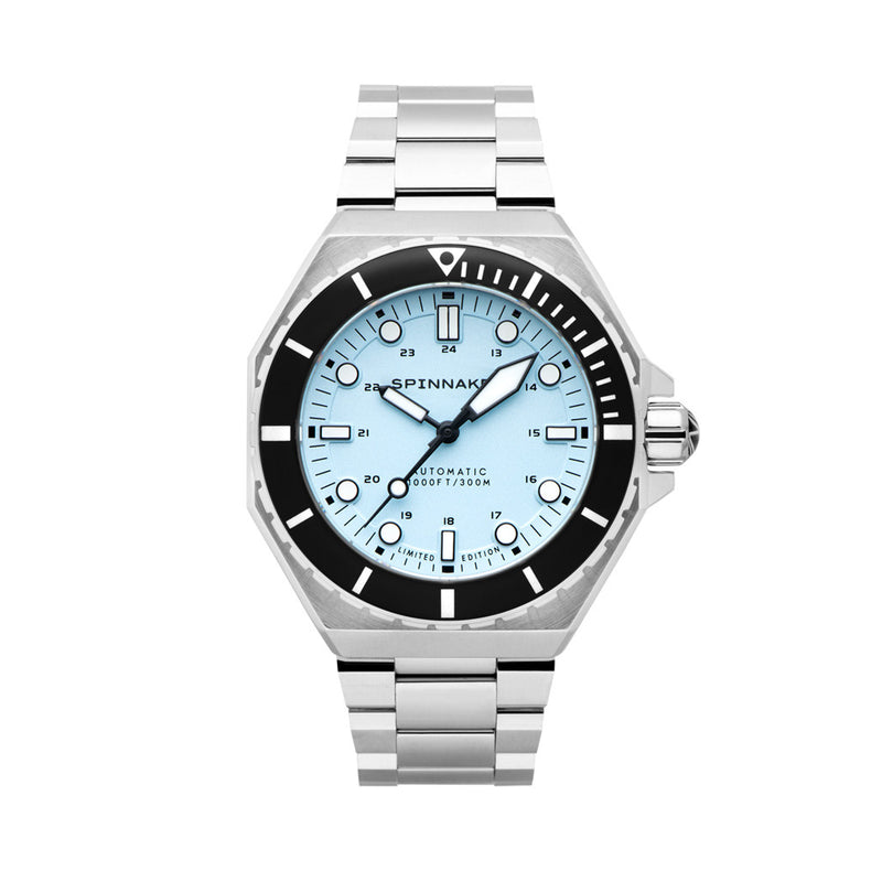 Spinnaker x Islander Dumas Limited Edition Watch with Light Blue Dial #SP-5081-LIW33