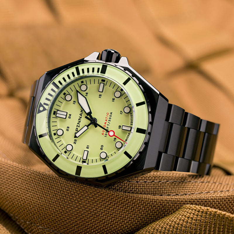 Spinnaker x Islander Dumas Limited Edition PVD Watch with Full Lume Dial #SP-5081-LIW44 lifestyle