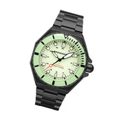 Spinnaker x Islander Dumas Limited Edition PVD Watch with Full Lume Dial #SP-5081-LIW44 tilt