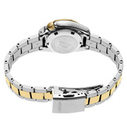 Seiko 5 Sports Automatic Watch with White Dial and 28mm Two-Tone Case #SRE004 Back