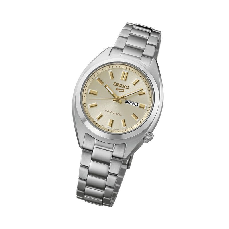 Seiko 5 Sports SNXS Series 32mm Watch with Beige Dial #SRE023 — Long Island Watch