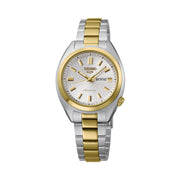 Seiko 5 Sports SNXS Series 32mm Two-Tone Watch with Silver #SRE024