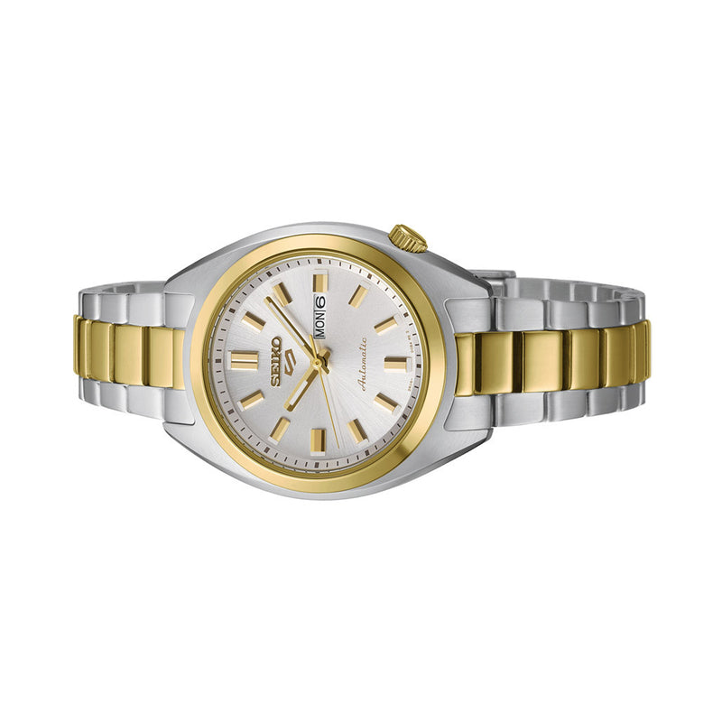 Seiko 5 Sports SNXS Series 32mm Two-Tone Watch with Silver #SRE024