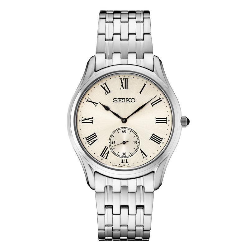 Seiko Essentials 39mm Dress Watch with Champagne Dial #SRK047 — Long Island Watch