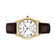 Seiko Essentials 39mm Dress Watch with White Dial #SRK050 Side