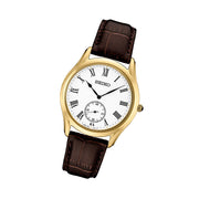 Seiko Essentials 39mm Dress Watch with White Dial #SRK050 Tilt