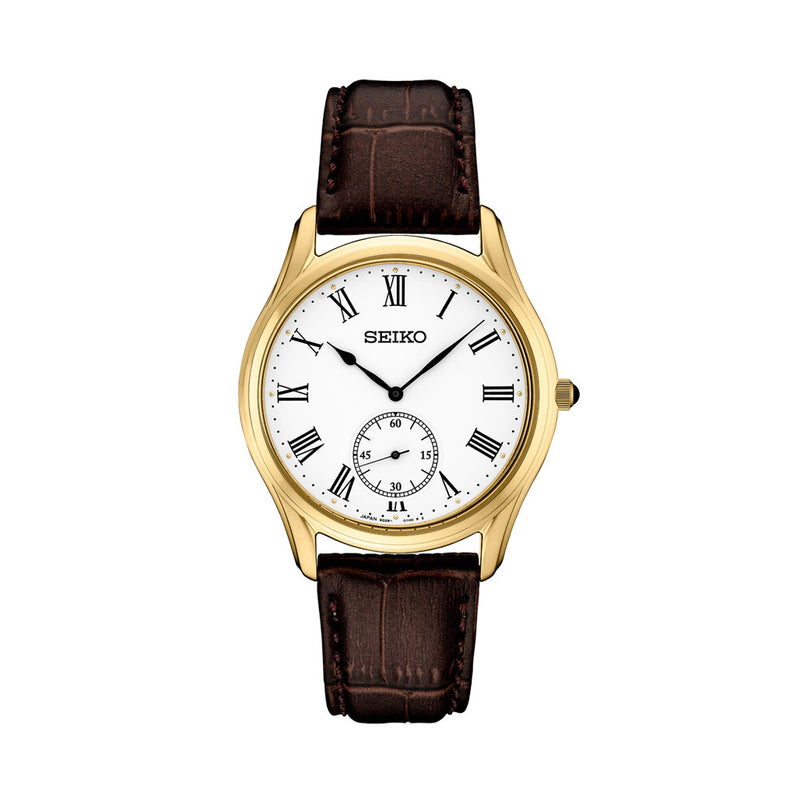 Seiko Essentials 39mm Dress Watch with White Dial #SRK050
