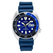 Seiko Turtle Prospex Automatic Dive Watch with Blue Dial and Silicone Strap #SRPD43 zoom