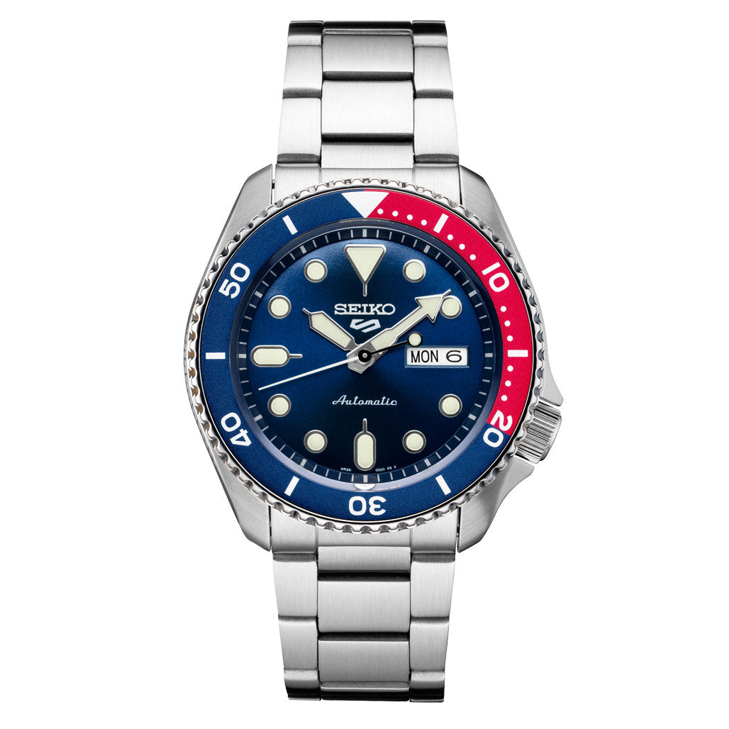 Seiko Turtle Prospex Automatic Dive Watch with Blue Dial and