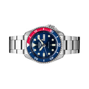 Seiko 5 Sports Automatic Watch with Blue Dial and Pepsi Bezel #SRPD53 side