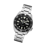 Seiko 5 Sports 24-Jewel Automatic Watch with Black Dial and SS Bracelet #SRPD55
