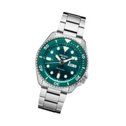 Seiko 5 Sports 24-Jewel Automatic Watch with Green Dial and SS Bracelet #SRPD61